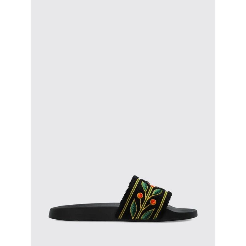 Casablanca Women Floral Embroidered Terry Mules Casablanca With A Low Heel